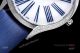 Best Omega De Ville TréSor Ladies Her Time Fake Watch With Blue Fabric Strap Omega 4061 Quartz Movement (5)_th.jpg